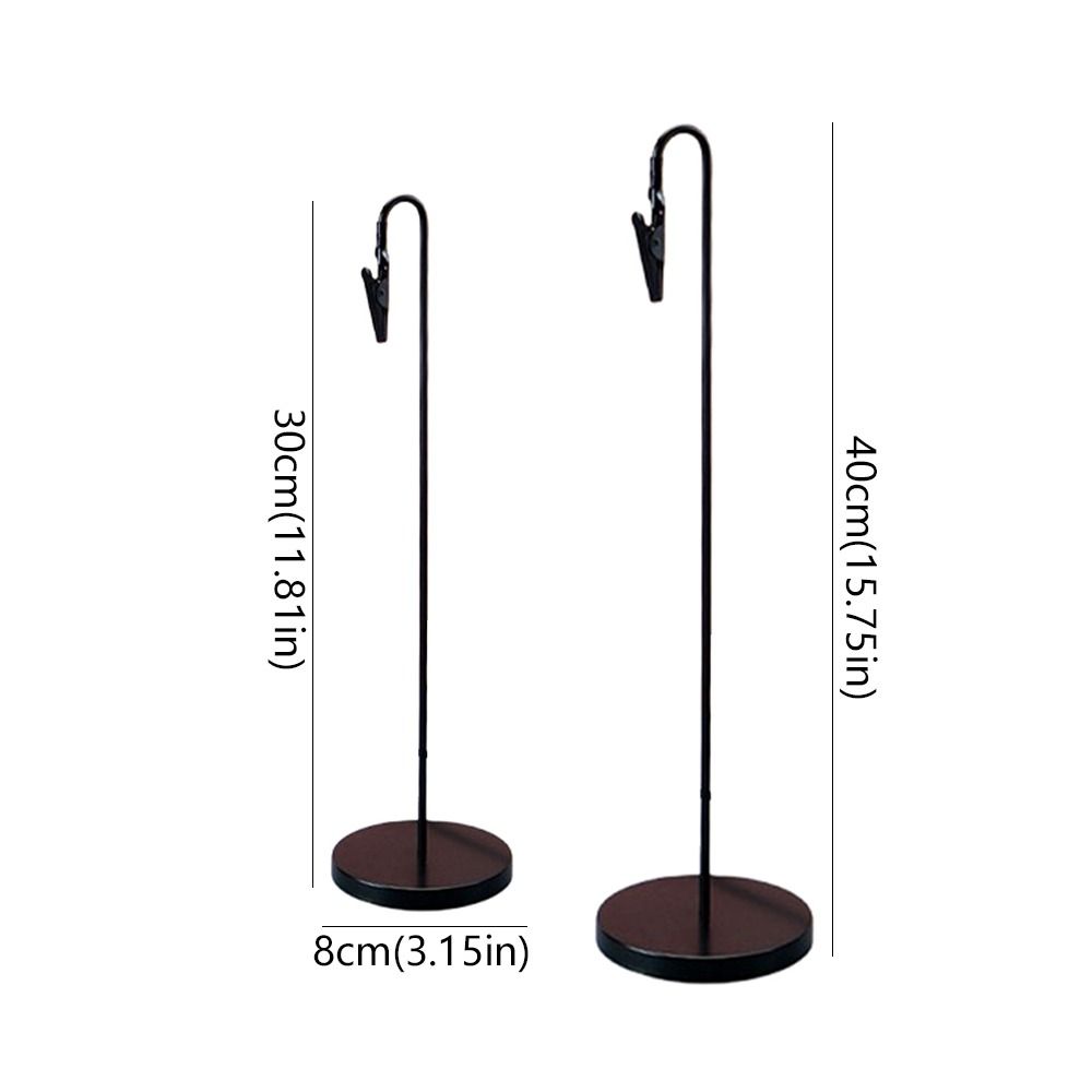 Non-Slip Base Metal Place Card Holder Black Clamps Place Card Stands Memo Stand Wedding Decoration