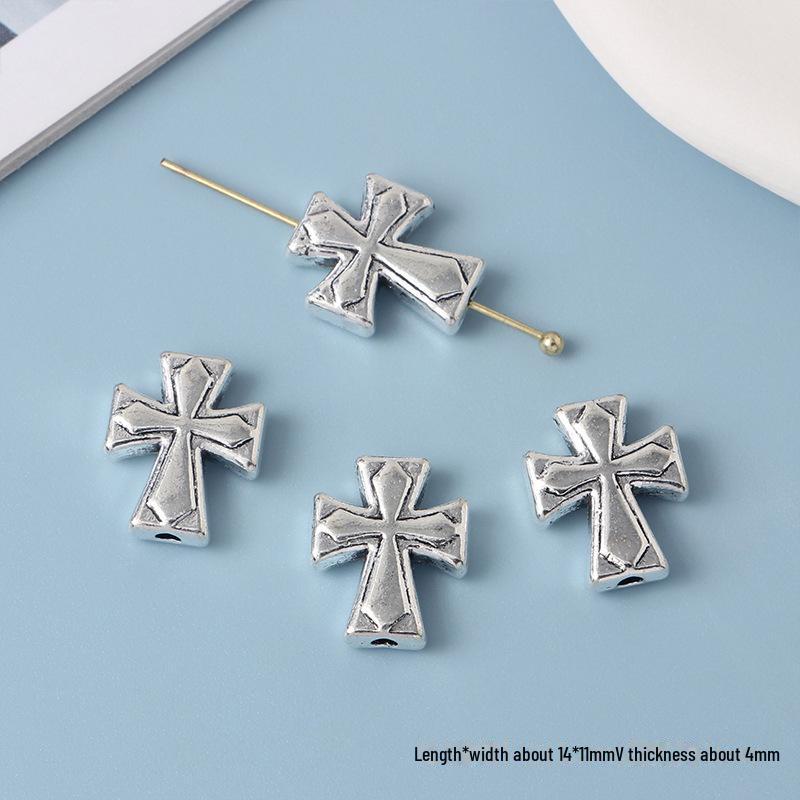 Συλλογή Κοσμημάτων με Χάντρες από Κράμα Cross Knight Our Lady: Χειροποίητα DIY βραχιόλια, κολιέ και σκουλαρίκια υλικά