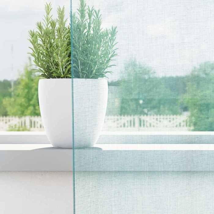 VidaXL Voile Curtains with Loops 2 Pcs Turquoise 140x245 Cm, Net Curtain, Sheer Curtain, Window Voile, 4102329