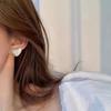 Women's Special Heart Piece Earrings [Silver Needle]