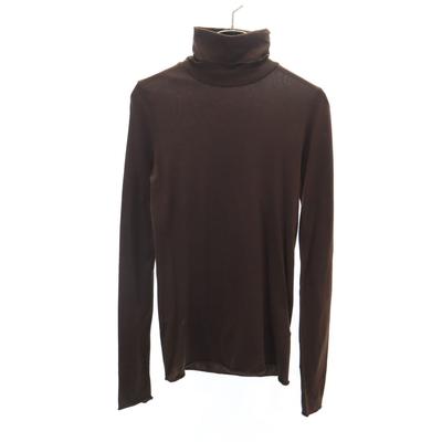 Long Sleeve Turtleneck Cut M Brown Women Used