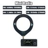 Mini Radio SI4732 0.5-108mhz Portable Radio LSB USB AM FM Pocket 1.9inch IPS Screen All Band Radio Receiver with Ring Antenna