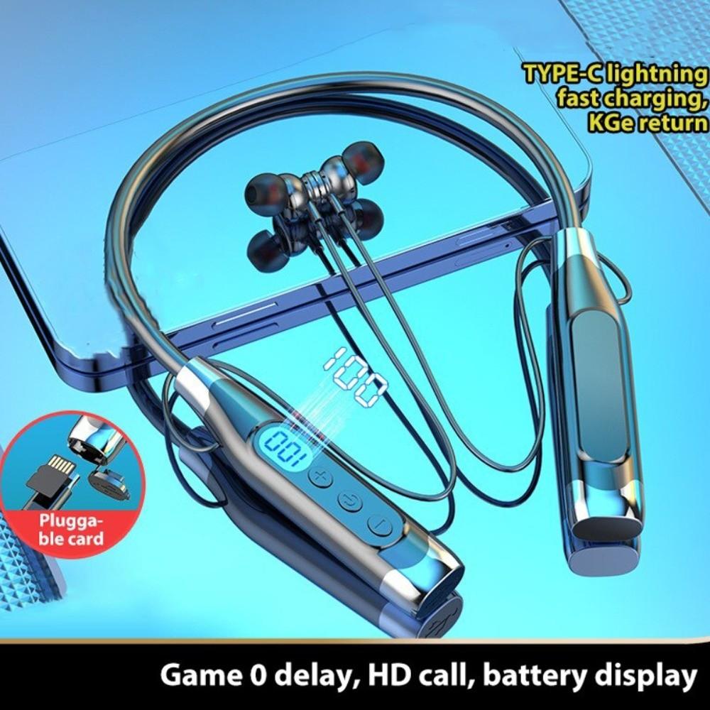 LED Digital Display Wireless Bluetooth Earphones Waterptoof Sports Headsets Sports