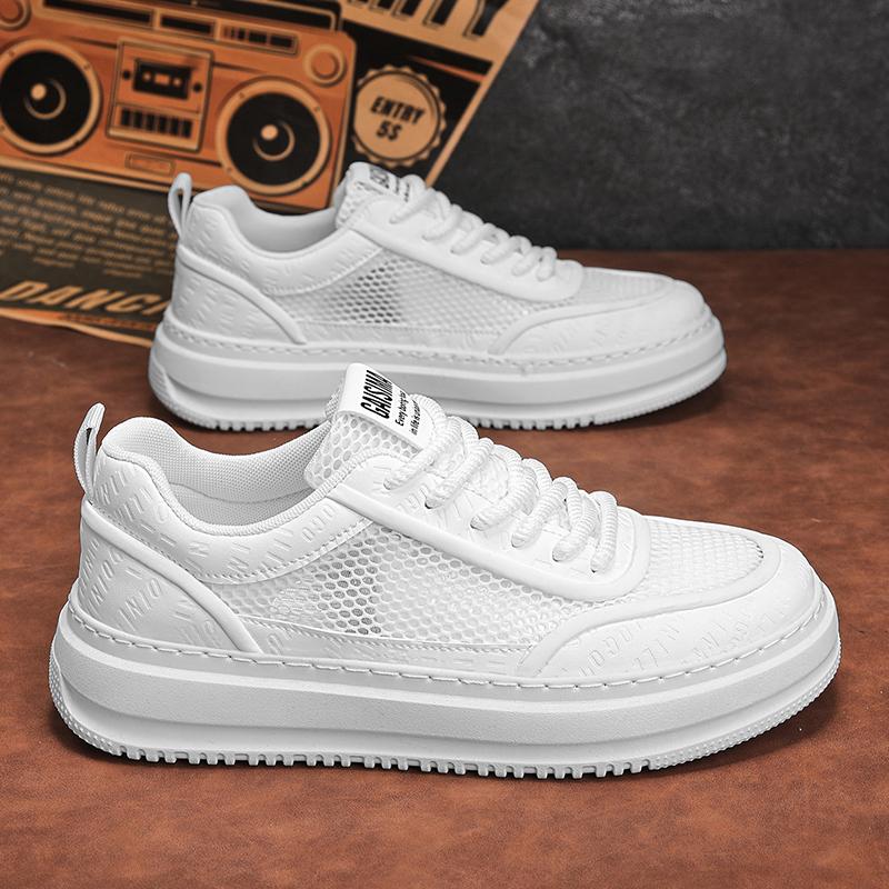 

Мужская мода летние повседневные низкие кроссовки для скейтбординга для мальчиков удобные кроссовки для студентов мужского пола трендовые мягкие классические дышащие нескользящие кроссовки для спортзала 44 белый