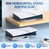 Horizontal Stand Compatible for Sony PS5 Slim Console for Disc&Digital Edition Easy Installation Anti-Slip Anti-Drop Dock