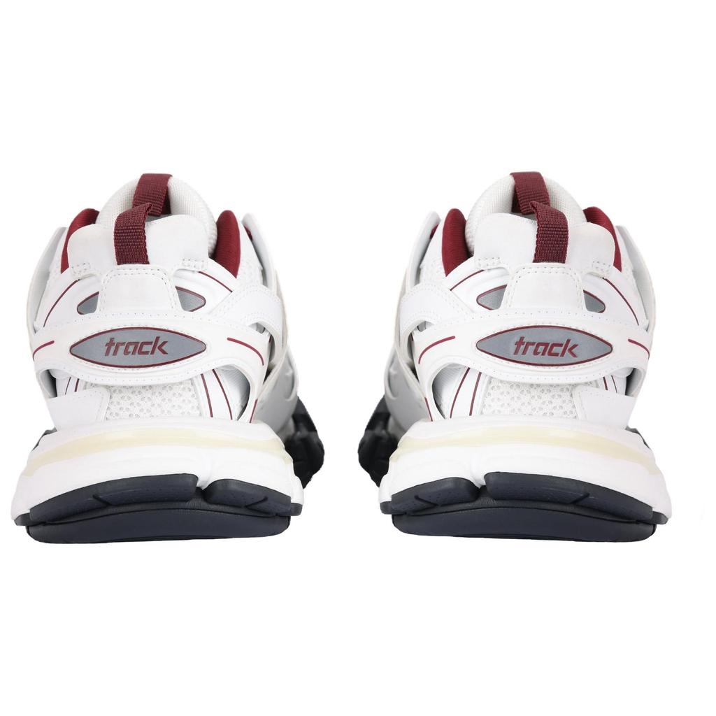 Balenciaga Track Low Top Chunky Sneakers Men's White Red 542023W3AD19066