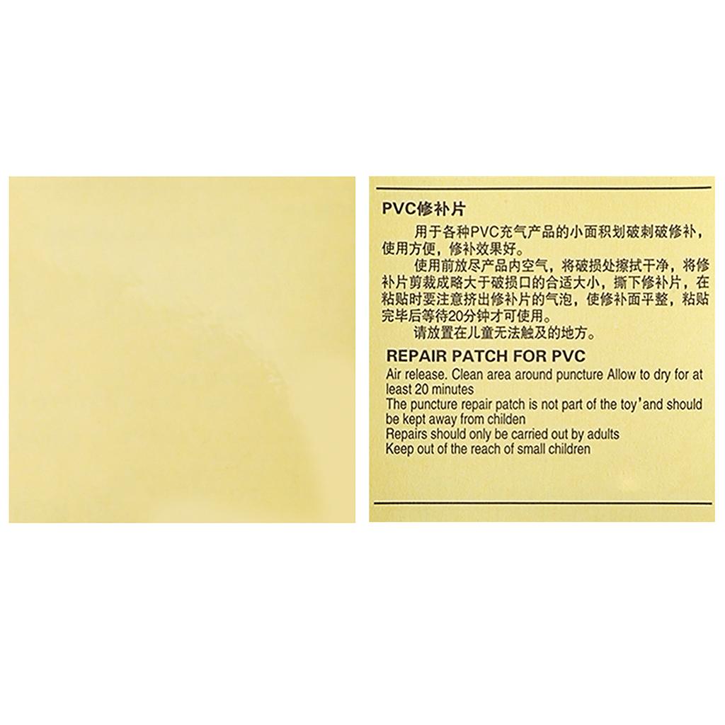 10 Pieces Iatable Patch Repair Kit Self-Adhesive Vinyl Repair Patch Transparent PVC Repair Patches For Swimming Pools