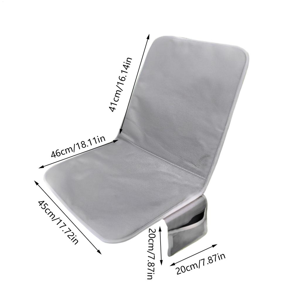 

Heated Seat Cushion Plug-in Foldable Electric Heated Seat Cushion For Bleachers For Cold Weather Women Men Adults Seniors Long сірий