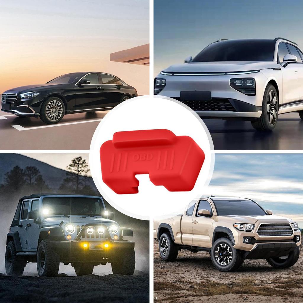OBD Port Lock Anti-Theft Protector | Diagnostic Port Cover - Waterproof Dustproof Silicone Vibration