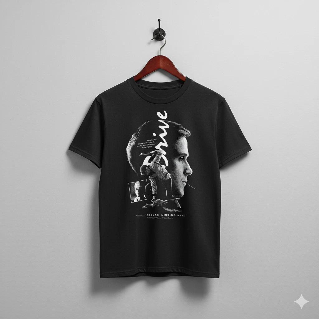 Drive Movie T-Shirt Ryan Gosling Nicolas Winding Refn Black Tee - S191 M