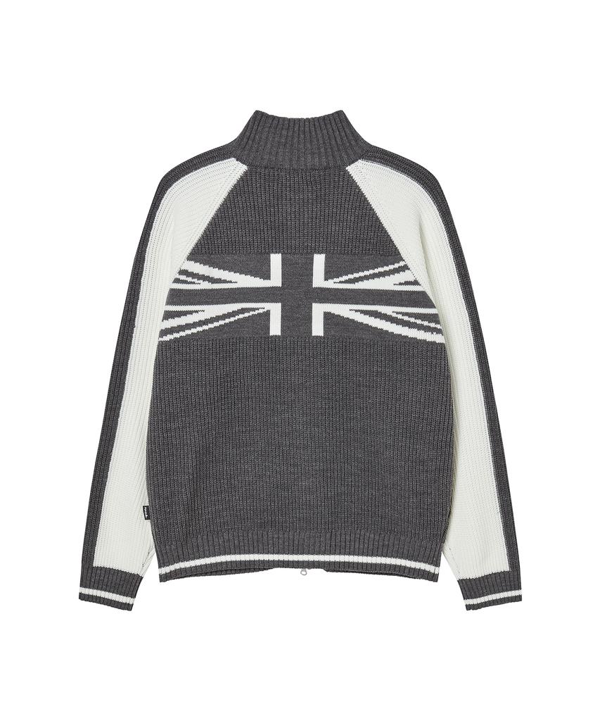Gola Union Jack Knit Zip-Up [Charcoal]