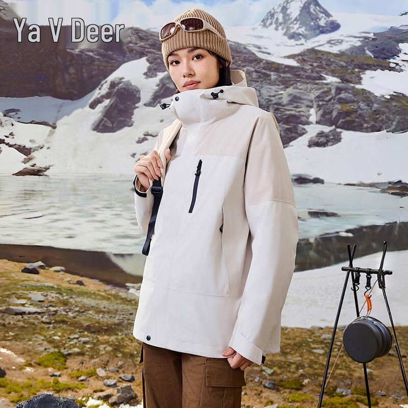 Yalu Women's Waterproof Windproof Hooded Outdoor Jacket