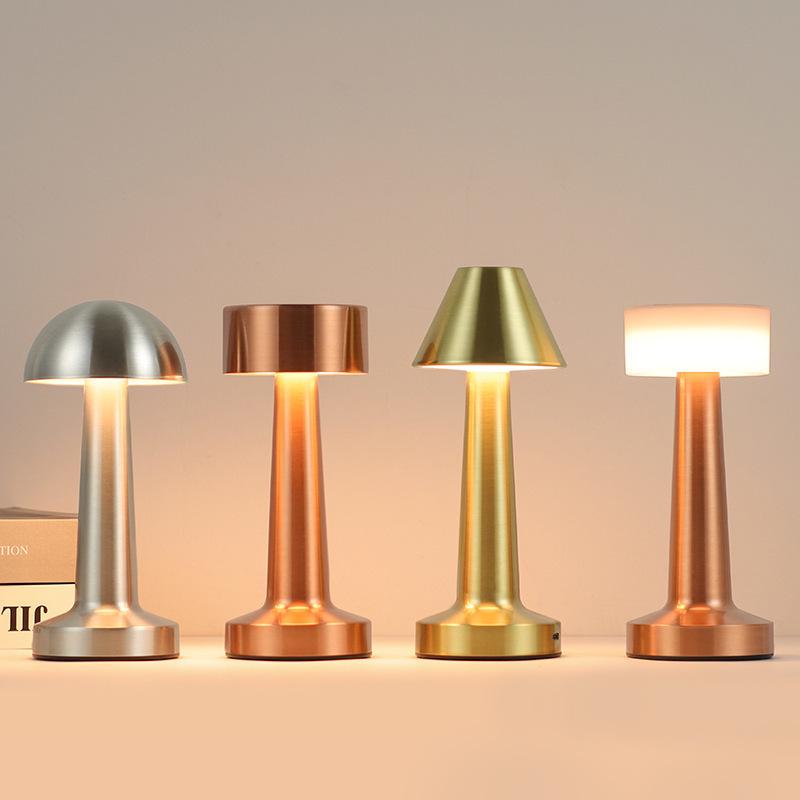 Retro Mushroom Desk Lamp - Color-Changing Eye Protection Bedside & Study Light