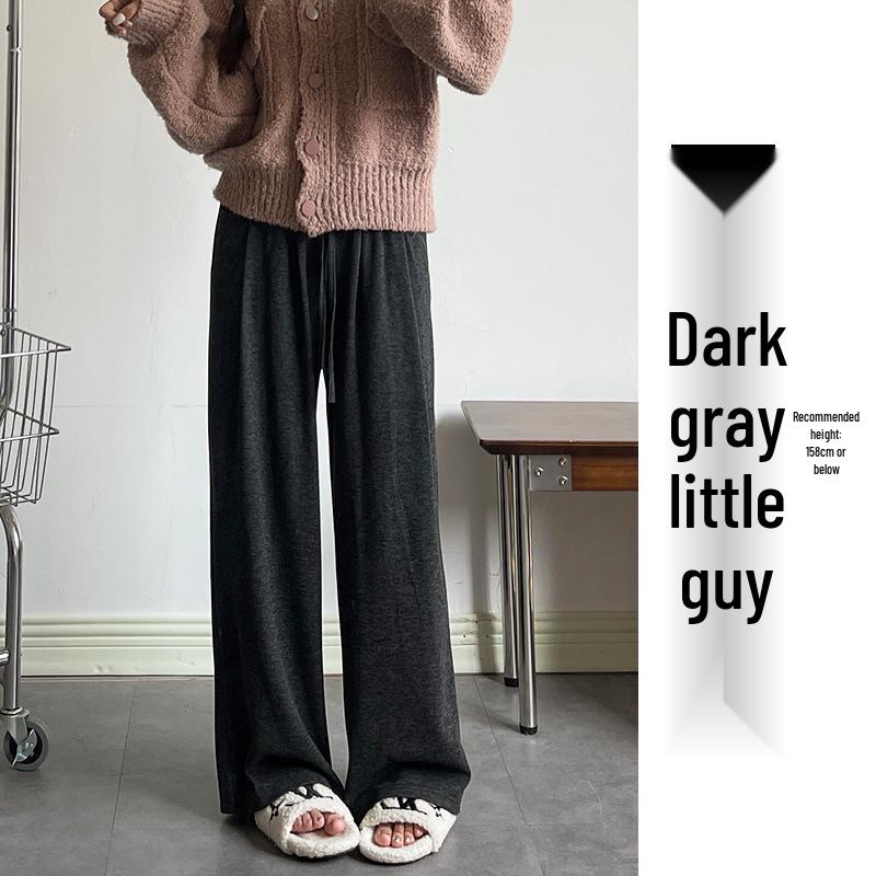 

Women s High-Waist Loose-Fit White Velvety Draped Pants - Autumn/Winter 2025 Collection L for 111-125 lbs