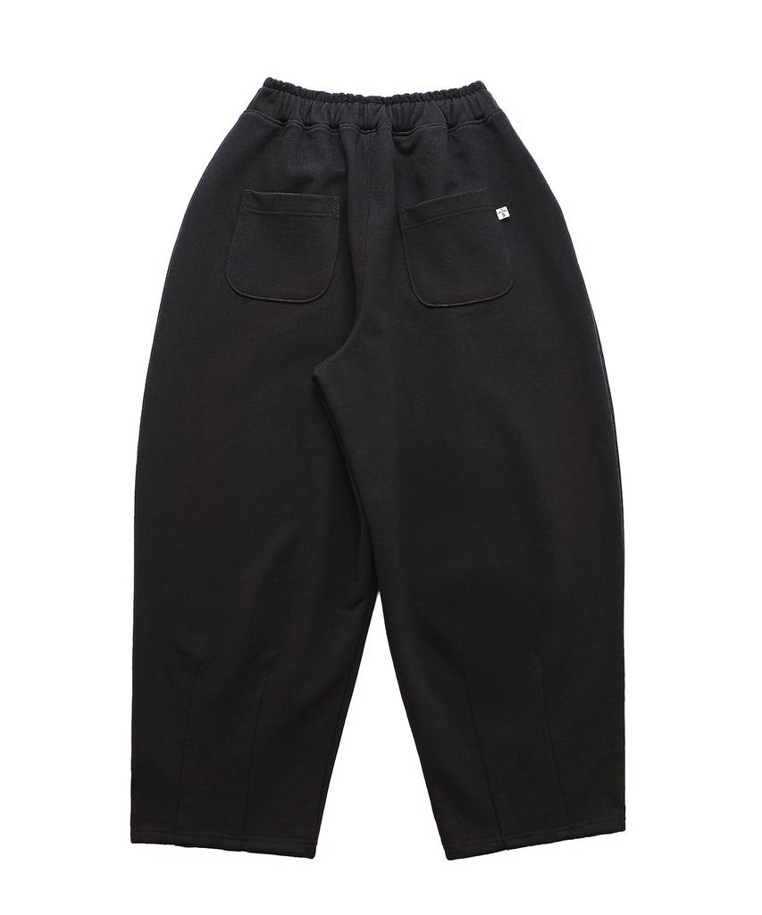 A NOTHING Heavy-Terry Balloon Sweat Pants (Black)