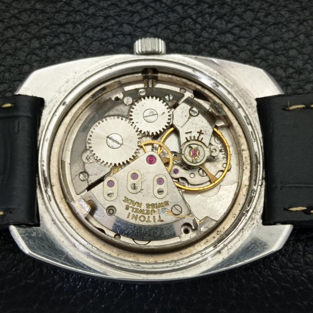USED TITONI AIRMASTER 2409 HAND-WINDING SWISS MENS ORIGINAL DIAL WATCH A432790-2