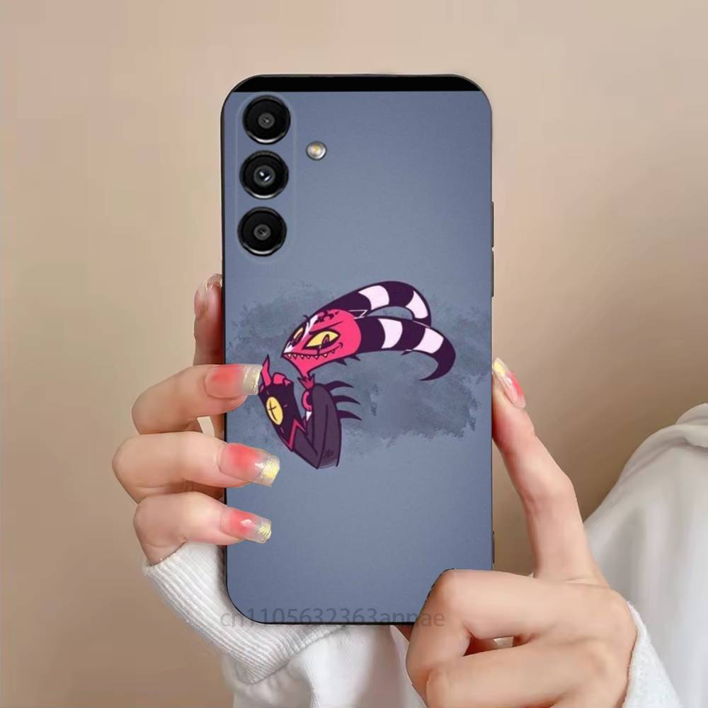 H-Helluva B-Boss Phone Case For Samsung S25,24,23,22,21,S20,Ultra,Plus,FE Black Soft Cover