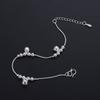 Simple Fashion Jewelry Ankle Bracelet Bells Bead Silver Plated Chain Foot Anklet
