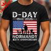 DDay Shirt 82. Jahrestag Normandie 19442026 TShirt D Day 06 Jun 1944 Gedenkbekleidung Herren Rundhals Baumwolle Kurzarm