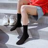 5 Pairs of Solid-colored Long Socks for Male and Female Students During Sports, Simple and Versatile Long Socks with A College Style