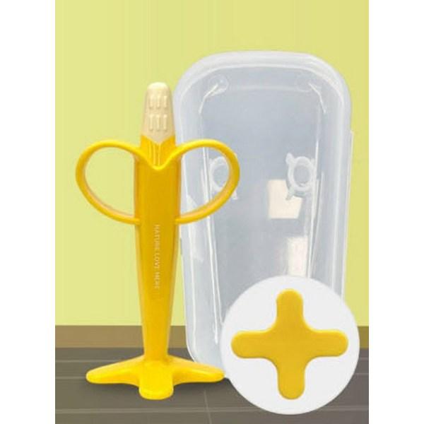 Nature Love Mere Chewable Silicone Fruit Baby Teether 3-Piece Set, Teeth Nozzle, Watermelon + Banana + Grape, Korean baby products