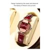 POEDAGAR Luxury Quartz Watch Elegant Fashion Red Dial Waterproof Ladies Leather Watches Women High Quality