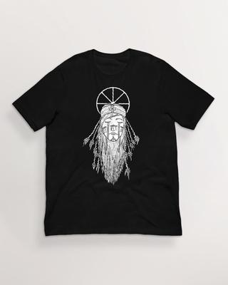 Face of Raun Shirt| Norse Mythology Viking Art T-Shirt | 100% Cotton Unisex Pagan Tee | HUMAN MADE, No Ai