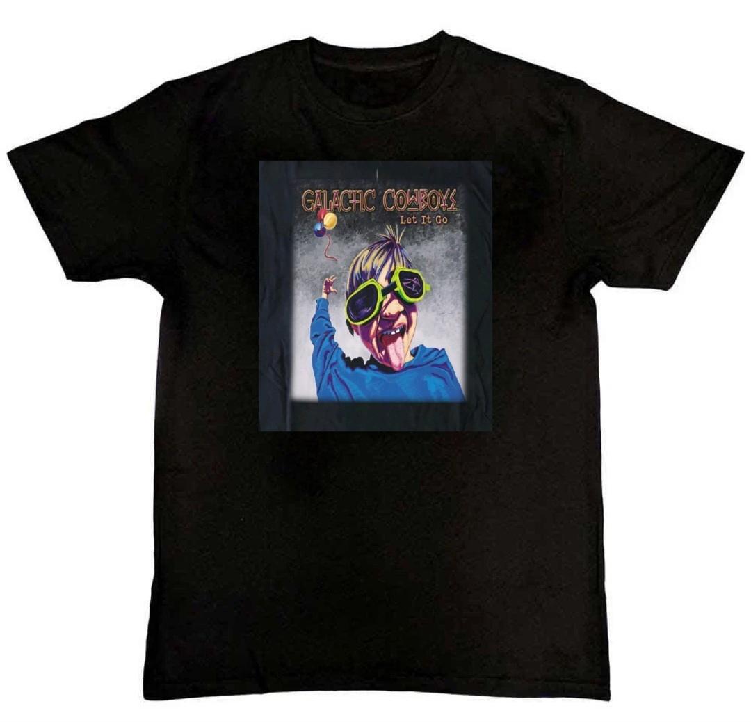Rare! Galactic Cowboys Band LET IT GO Album Mens T-Shirt S