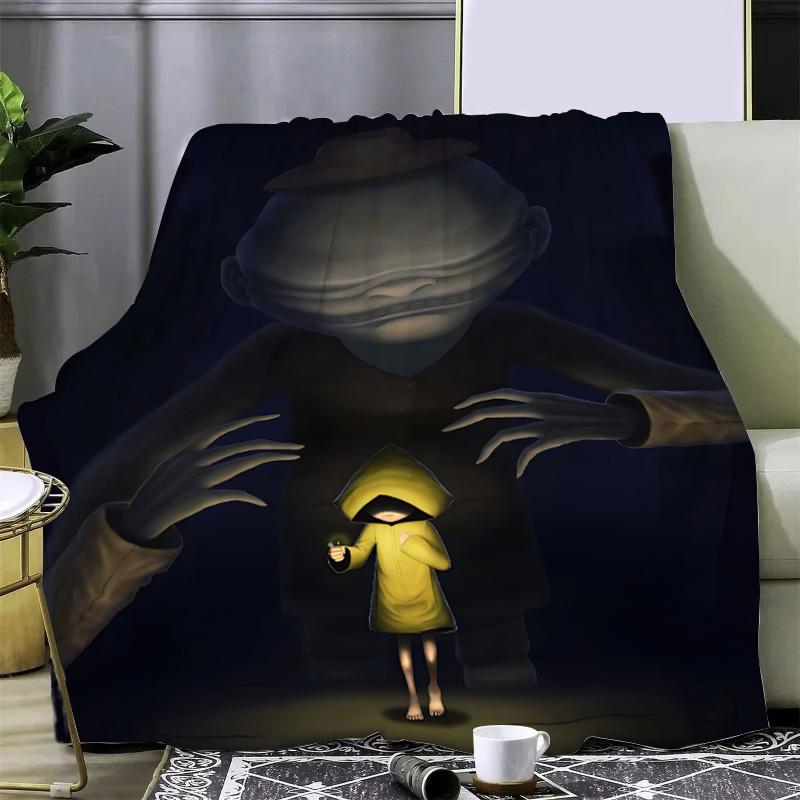 Horror Game Little Nightmares Printed Blanket Picnic Blankets Warm Blanket Soft Comfortable Blanket Home Travel Birthday Gift