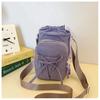 Outdoor Women's Small Bowknot Crossbody Bag Knot Mobile Phone Pouch Single oulder Bag Commuting Thermal Water Bottle Bag