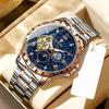 Top Luxury Men Mechanical Watch Automatic Moon Phase Man Wristwatch Hollow Tourbillon Stainless Steel Men's Watches Male