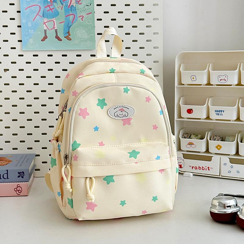 School Bag New High-value College Style Fresh and Sweet Cute Star Backpack Junior High School Students Lightweight Large-capacity Backpack