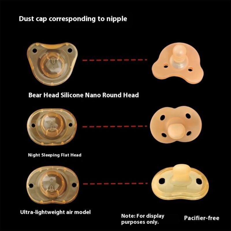 Reusable Leakproof Pacifier Case Secure Attachment Baby Dummy Holder Storage Box for Travelling Parents