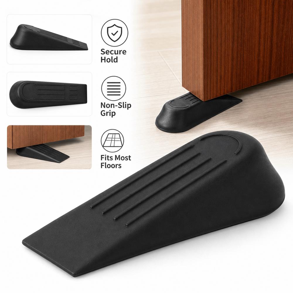 Plastic Door Stop Wedges Non-Slip Base Door Blocks Durable Heavy Duty Door Stopper  Office Doors