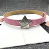 Adult Harajuku Belt with Rhinestone Light Luxurious Ladies Locomotive Waistband