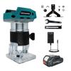 30000RPM Brushless Electric Trimmer 5-speed Woodworking Wood Router Milling Engraving Slotting Machine For Makita 18V Battery