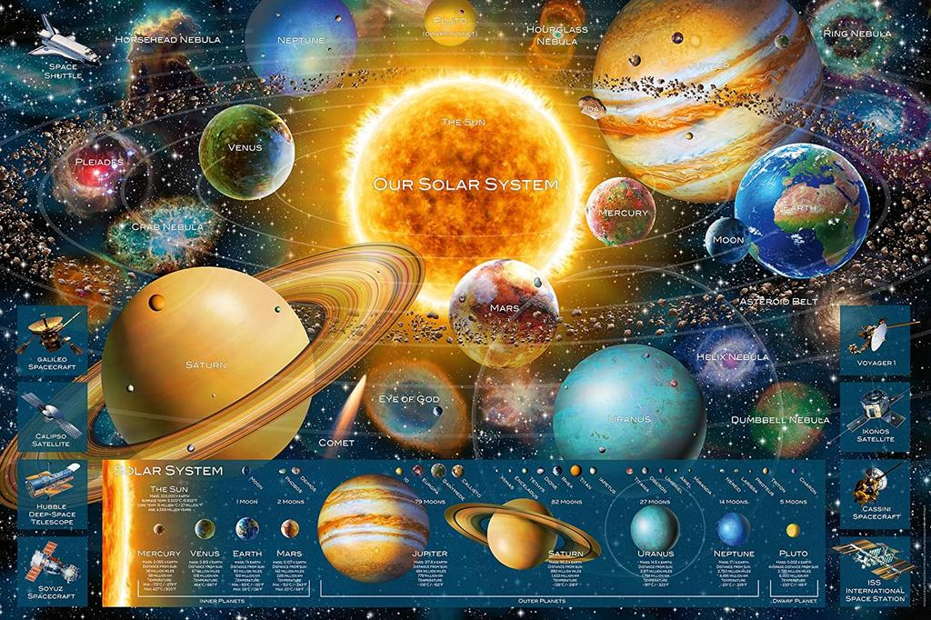 Ravensburger Puzzle Nello Spazio 150 Pezzi Per Bambini Dai 7 Anni - Dimensioni 49x36 Cm