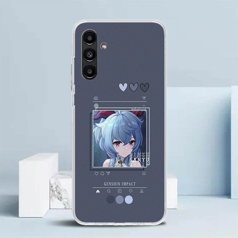 Genshin Impact Cartoon Phone Case For Samsung Galaxy A17 A37 A57 A16 A15 A14 A13 A56 A55 A54 A53 A36 A35 A34 A33 A26 A25 A24 A23