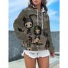 Fashionable Women's Loose Casual Street Style Hooded Sweatshirt