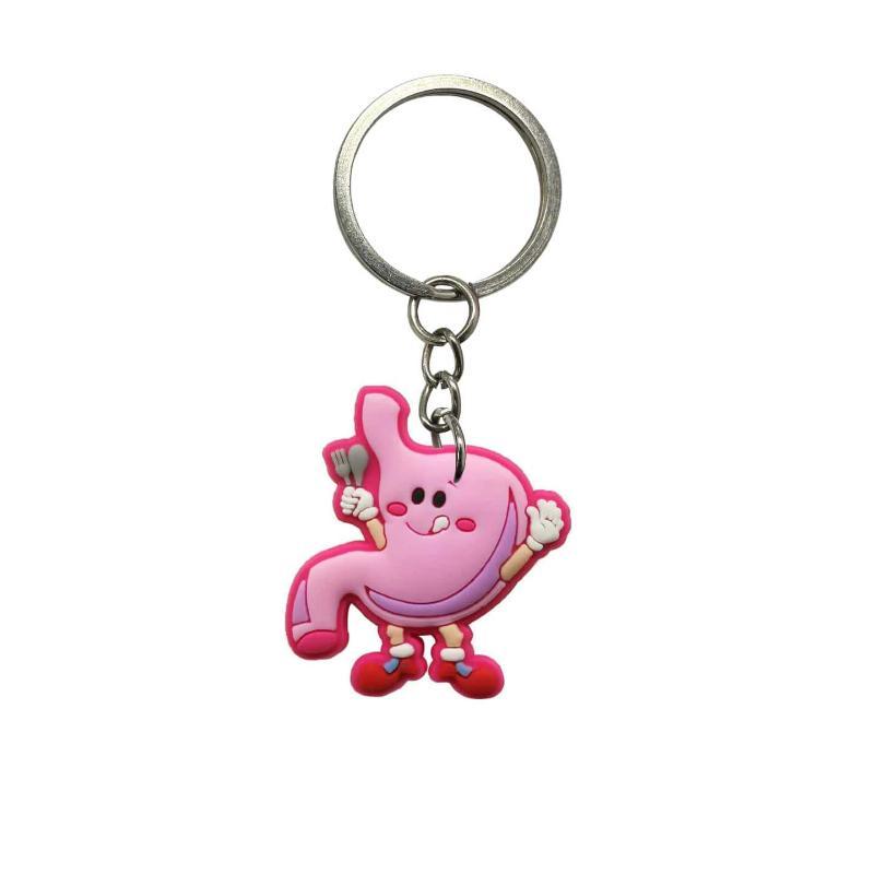 Cute Medical Themed Silicone Keychains With Blank Label Tags Lovely Cartoon Designs For Nurses Doctors Gifts Daily Use
