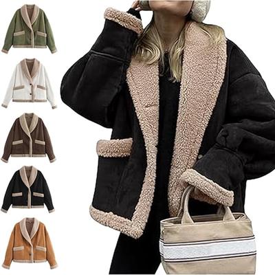 Women's Fashion Retro Coat With Lapel And Loose Top Coat