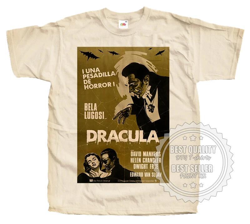 

Dracula Bela Lugosi Poster T SHIRT Tee Ver5 Natural Vintage all sizes S to 5XL 4XL