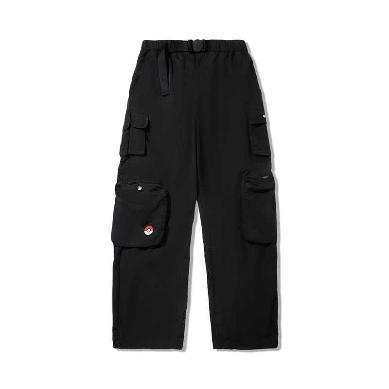 Li Ning X Pokémon Straight Loose Casual Pants Men Bottoms Black AKXV441-1