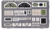 PLATZ Etching Parts for the Type 1 Land Attack Plastic Model Parts Detail-up Aircraft, M72X-02