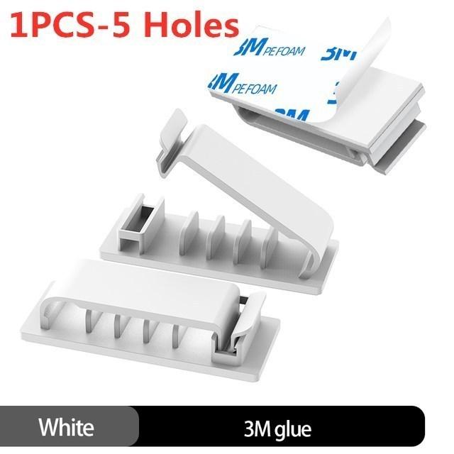 Cable Organizer Cord Management Wire Holder Flexible USB Cable Winder Tidy Silicone Clips For Mouse Keyboard Earphone Protector