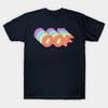Asian Size Men Black Print T-shirt Oof No-Cut Print Cotton Tshirt
