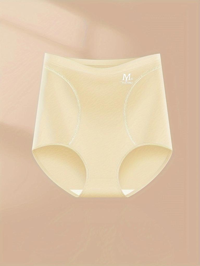 Women's High-Waisted Breathable Body Shaping Panties with Pure Cotton Crotch