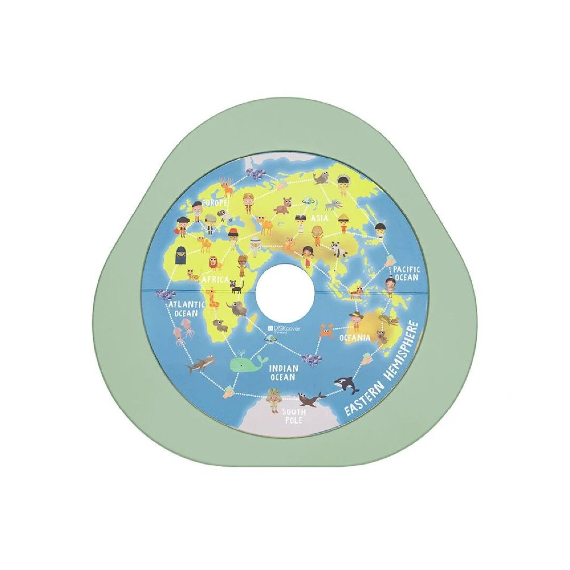 

Stokke Mew Table Sugoroku Board World Trip W54cm x H1cm x D54cm 627702 (Stokke) [Official] Double-Sided