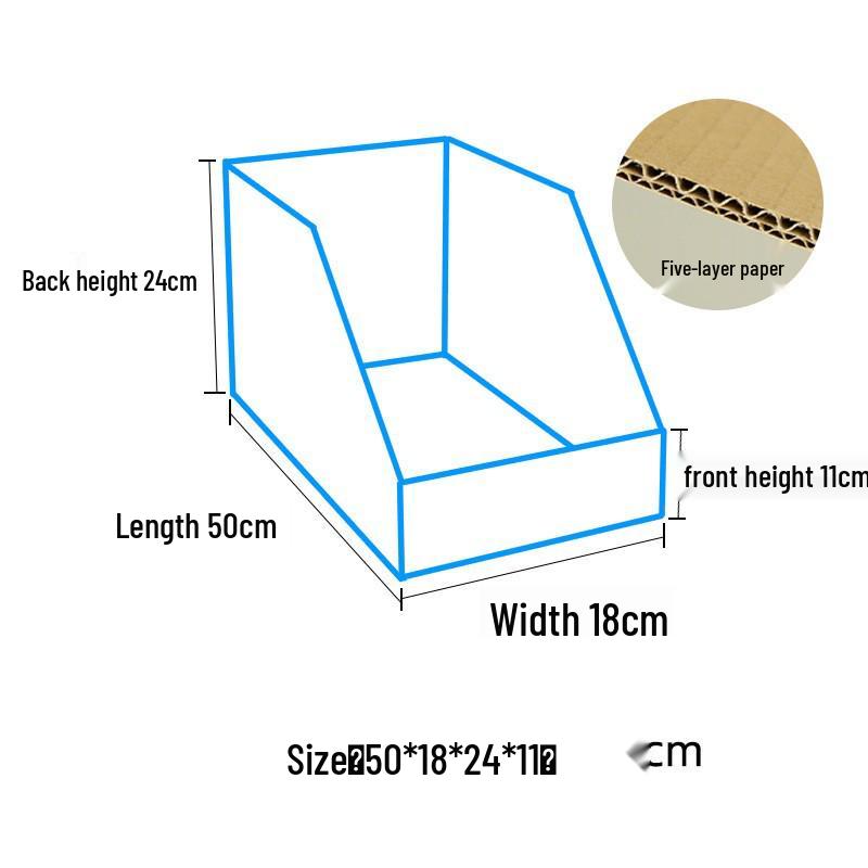 Five-Layer Super Hard Storage Organizer with Slanted Compartments for Warehouse or Supermarket