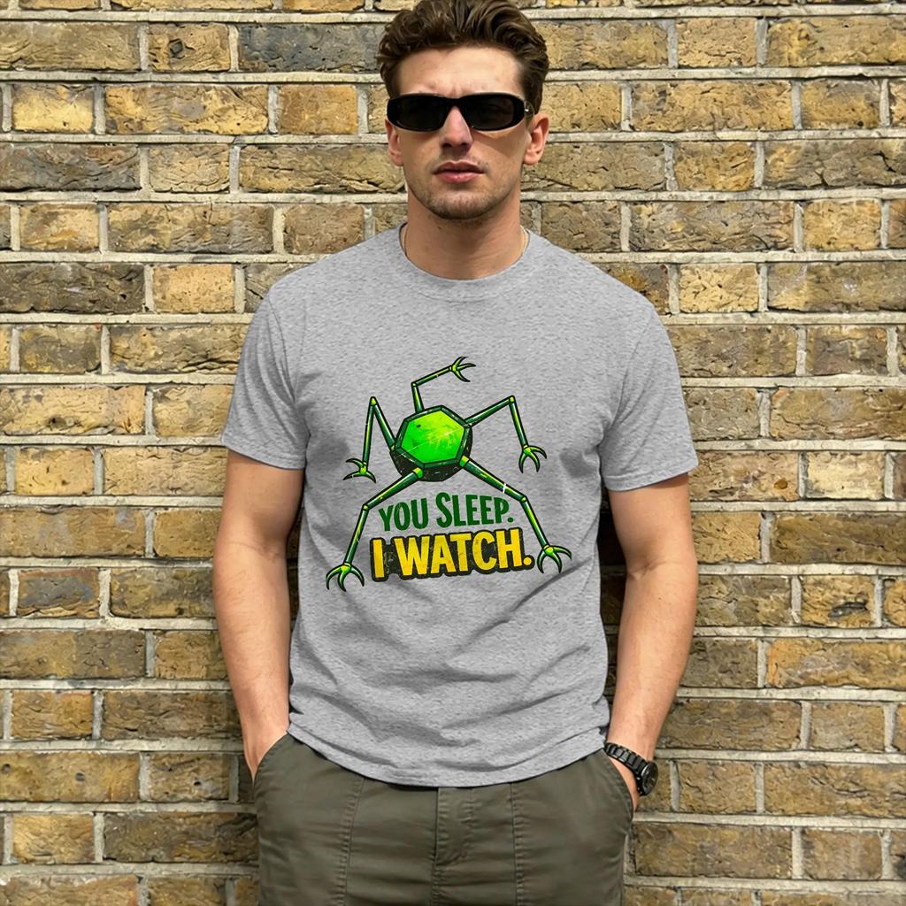 Project Hail Mary 2026 T Shirt Men's  Pure Cotton Vintage T-Shirts Round Neck You Sleep I Watch Tee Shirt Short Sleeve Tops